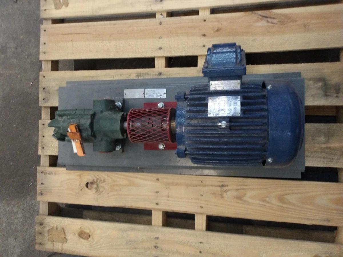 Used ROPER 1-1/2" PUMP W/ 5 HP MOTOR, #11111108GJW NEW