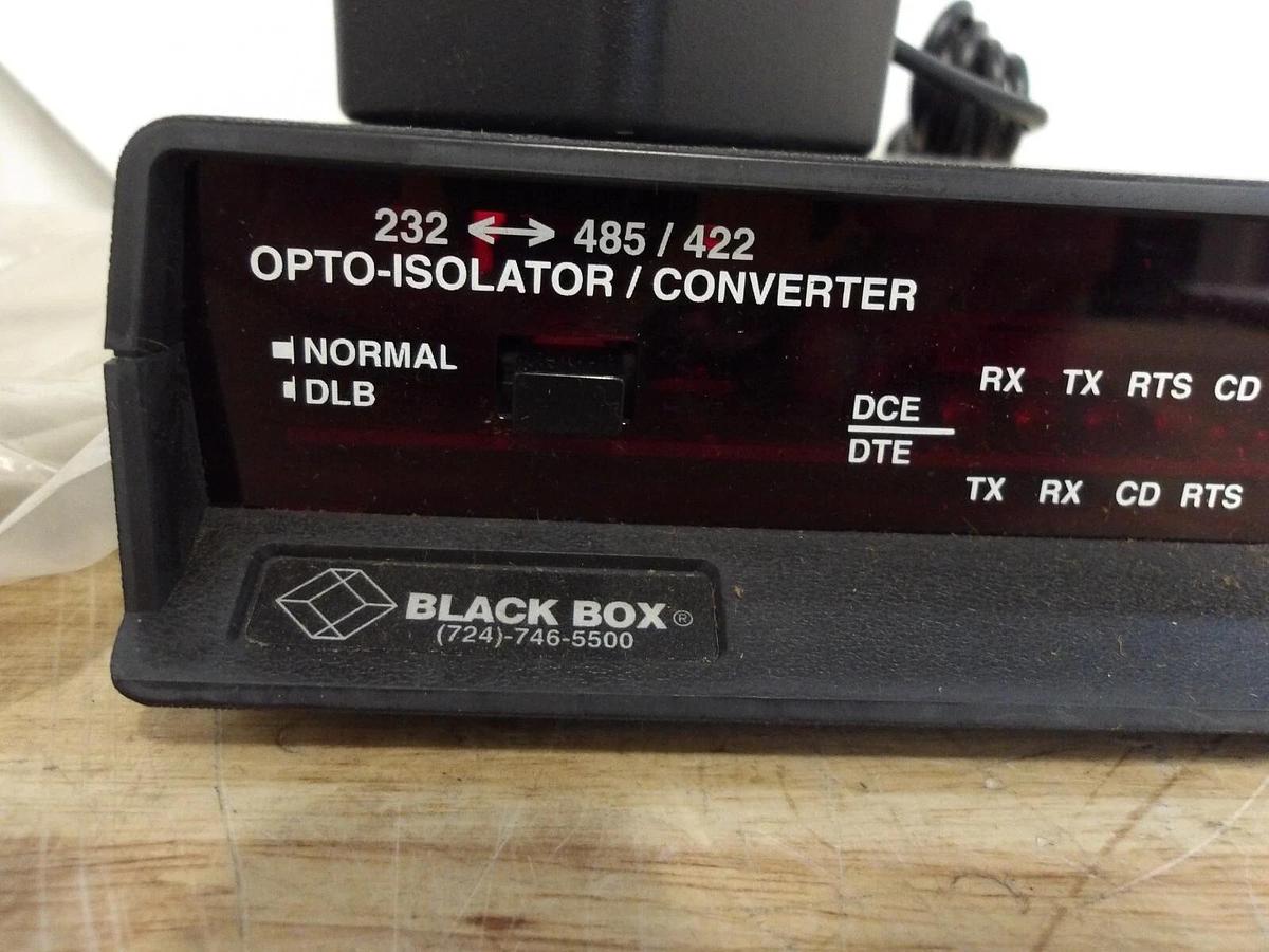 Used BLACK BOX 1C109A-R2 OPTO-ISOLATOR CONVERTER, #3251051G NEW
