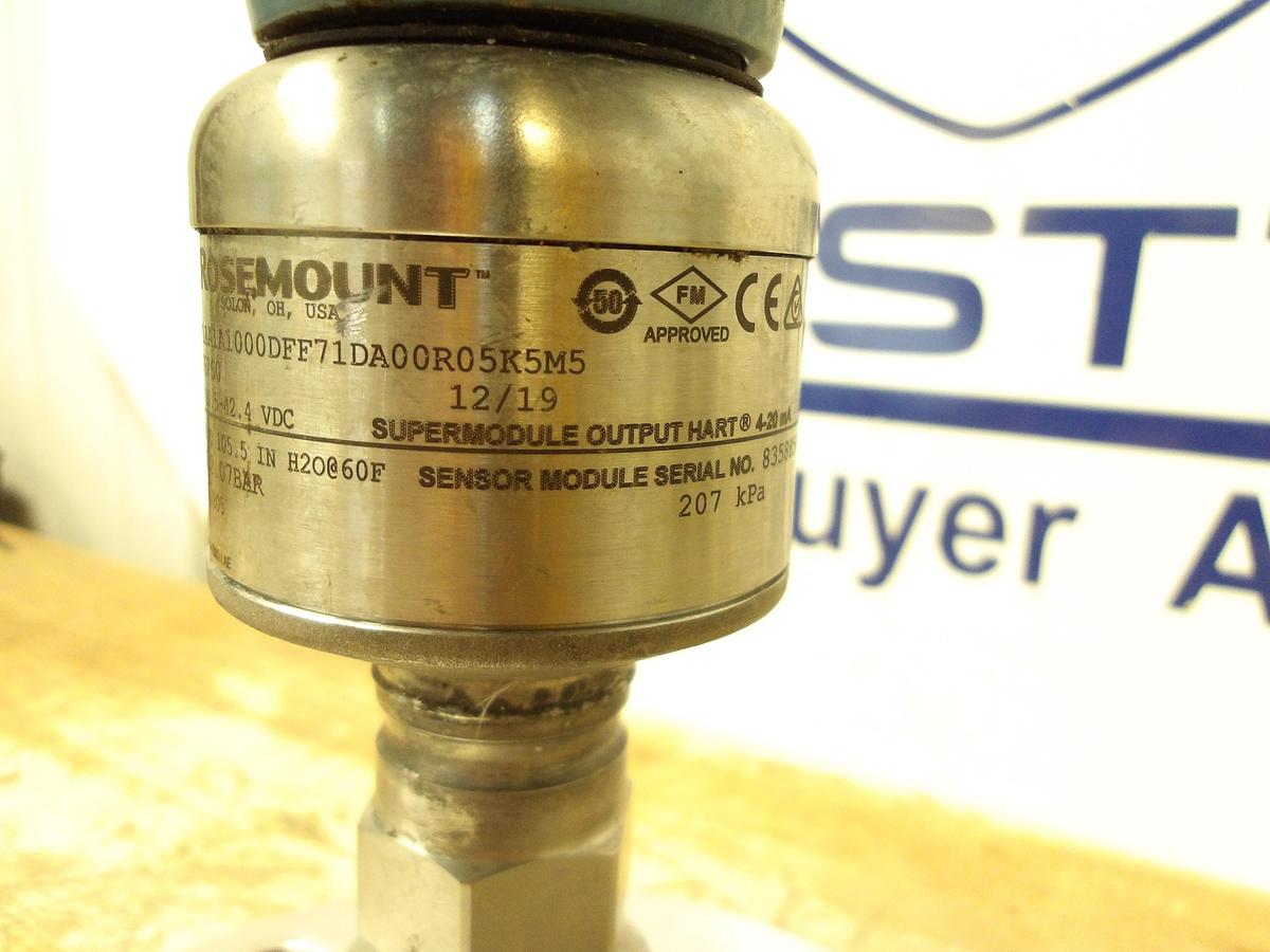 Used ROSEMOUNT 3" PRESSURE TRANSMITTER 3051