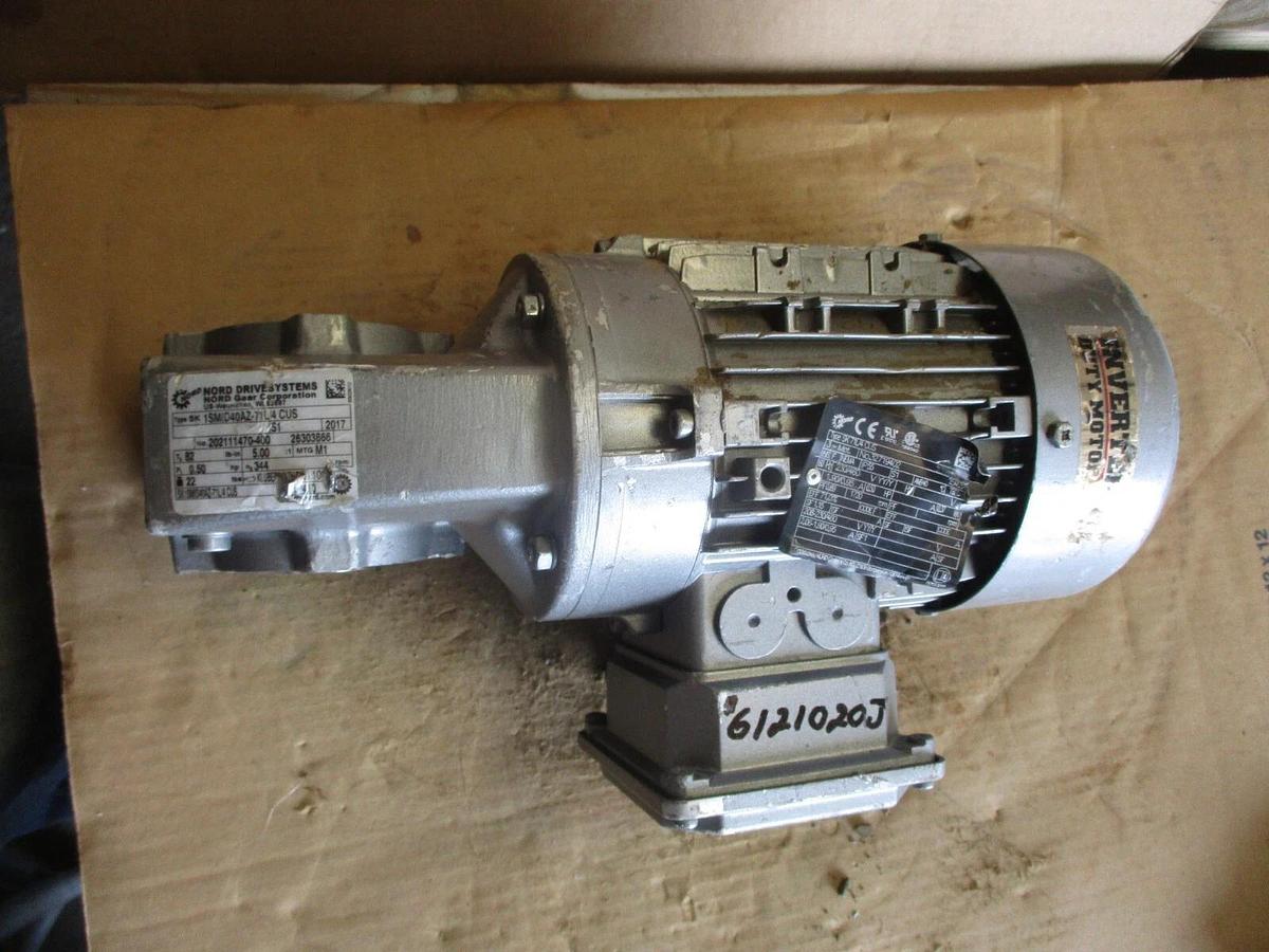 Used NORD .5 GEARMOTOR, #6121020J NEW