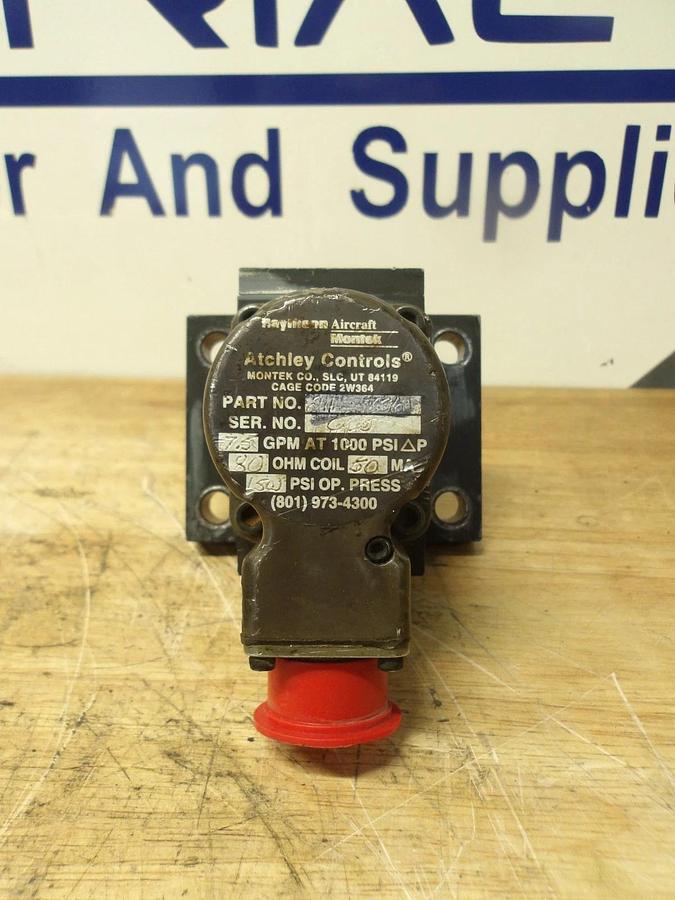Used ATCHLEY 211-736 SERVO VALVE, #825937G PARTS ONLY