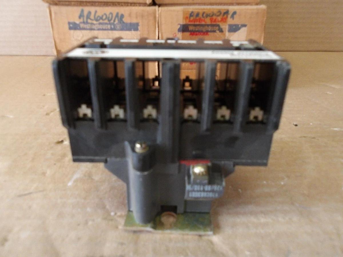 Used WESTINGHOUSE AR600AR CONTROL RELAY 10 AMP, 600 V (LOT OF 4) #78225G NEW