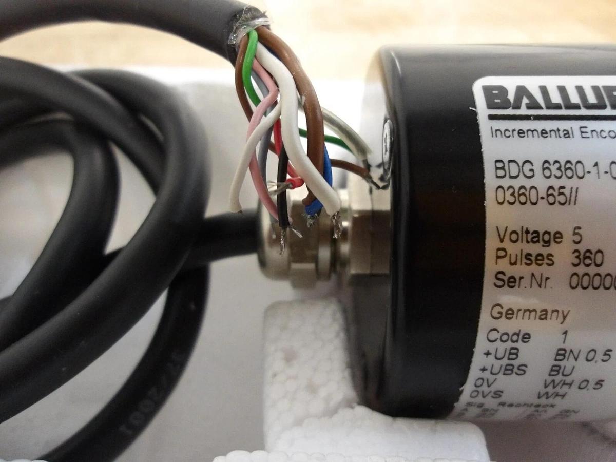 BALLUFF BDG6360-1-05-0360-6511 INCREMENTAL ENCODER, #421122G NIB