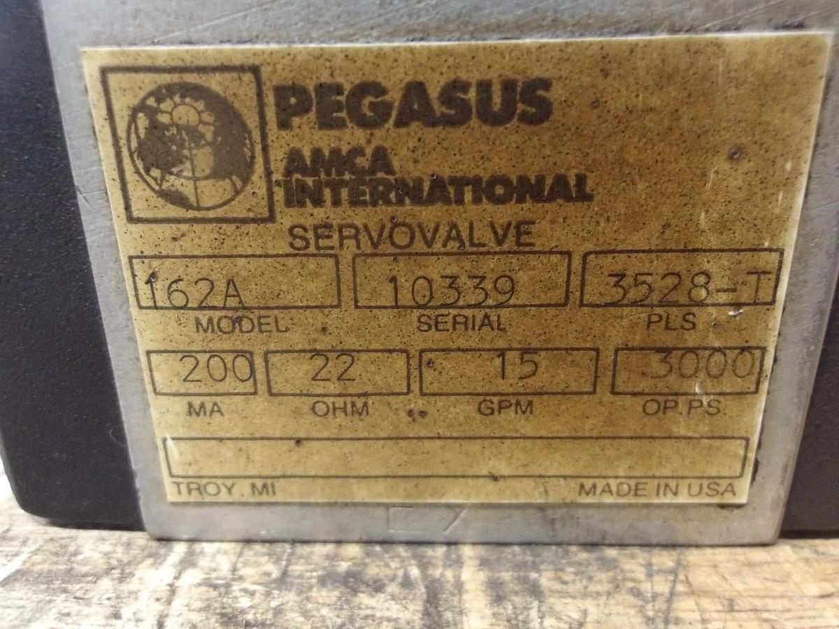 Used PEGASUS 162A SERVO VALVE, #8251108G USED