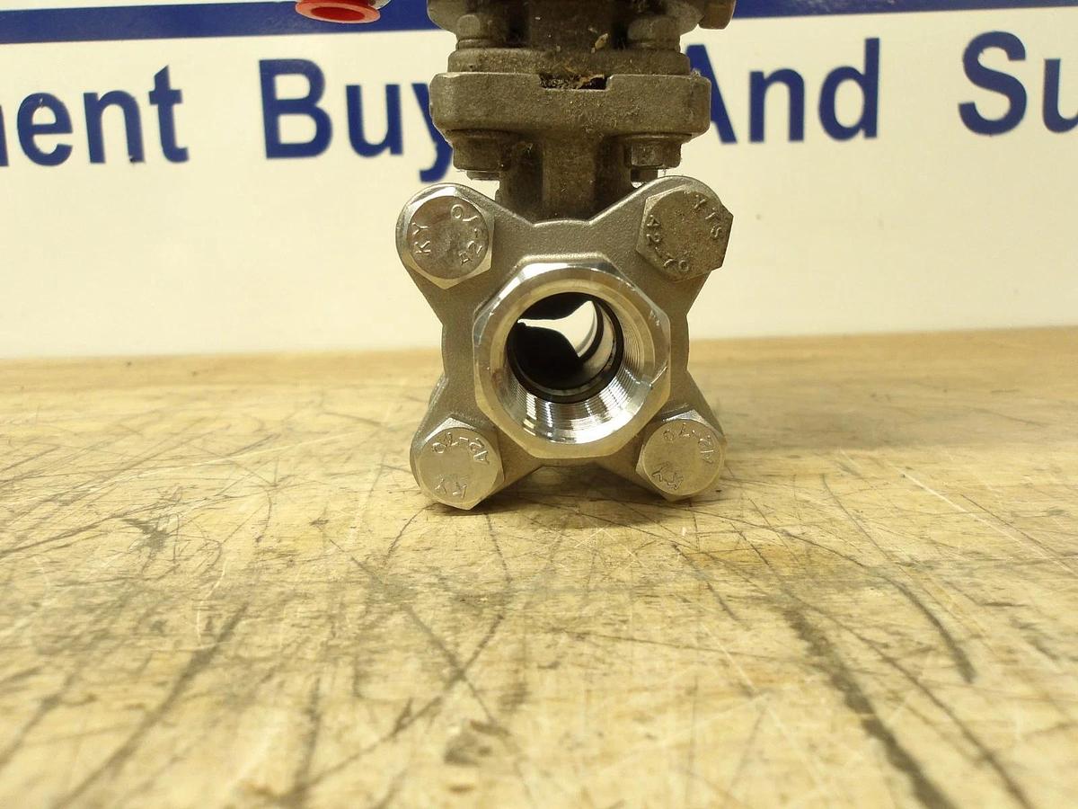 Used NIPPON 1/2" S/S BALL VALVE, #51133G NEW