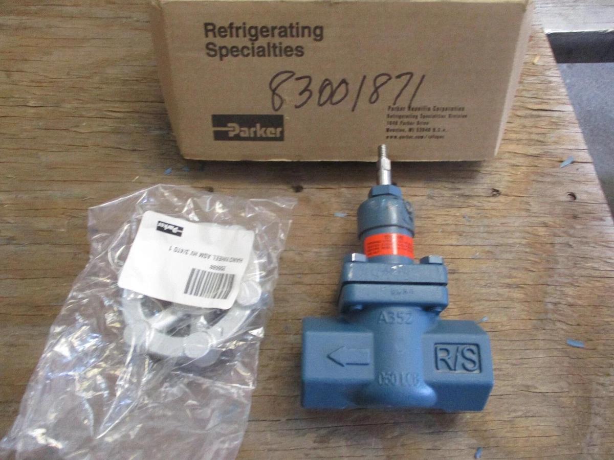 PARKER RS 1" HAND SHUT-OFF EXPANSION VALVE, #819215J NIB