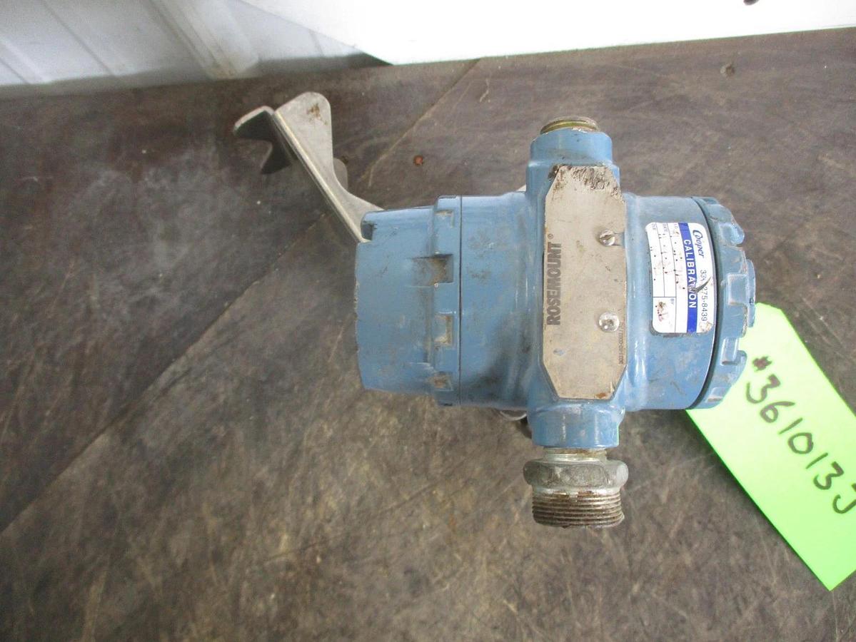 Used ROSEMOUNT 3051C PRESSURE TRANSMITTER, #361013J USED