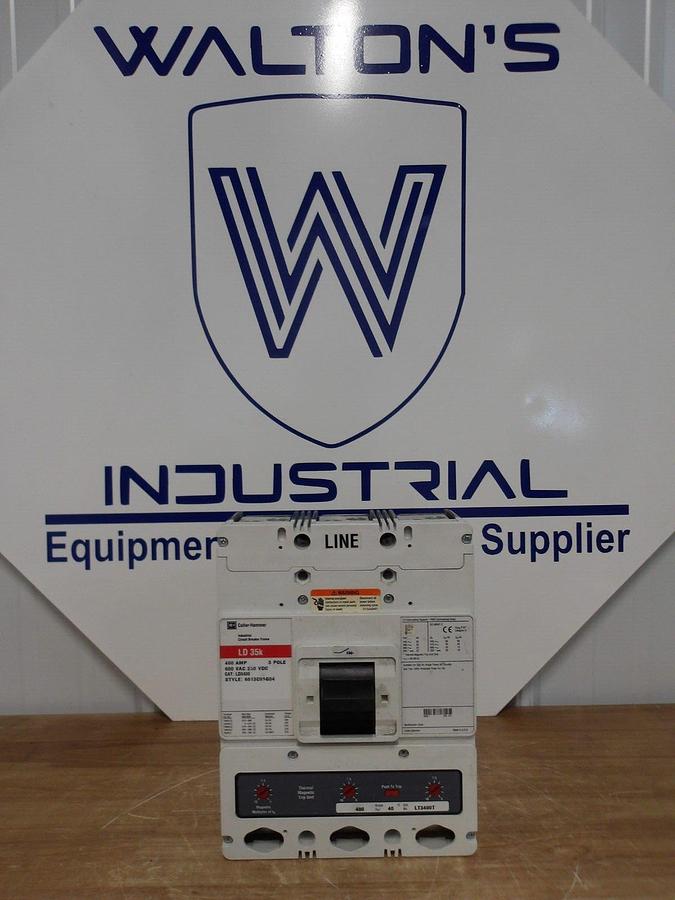 Used CUTLER HAMMER 400 AMP BREAKER LD35K, 600 VAC, #221948G NEW