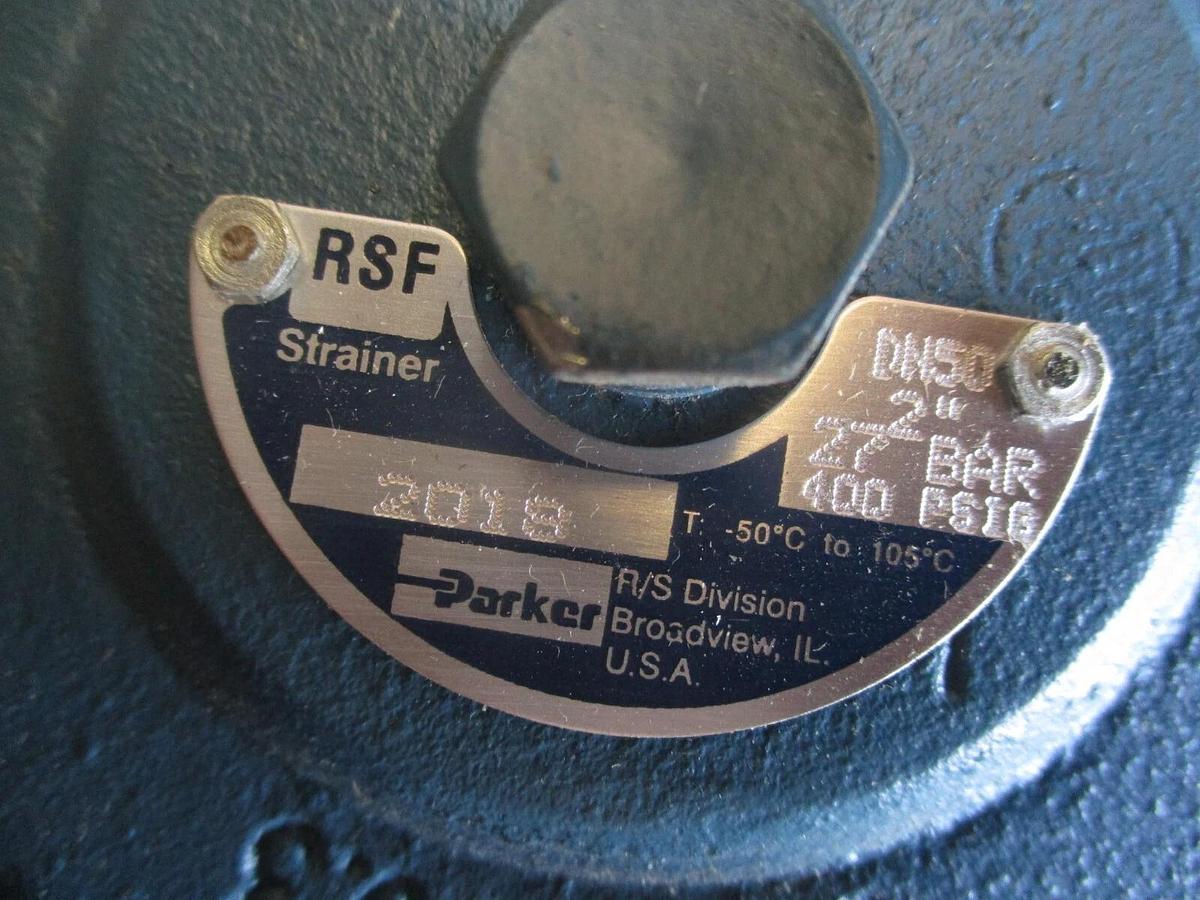 Used RSF / PARKER 2" STRAINER, 400 PSIG, #8281016J NEW