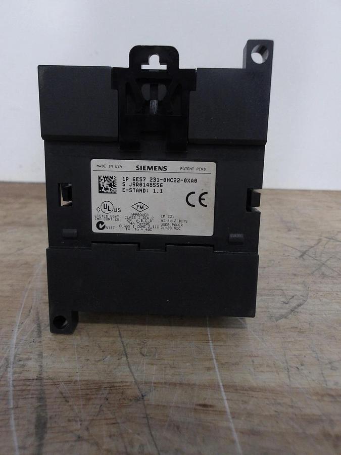 Used SIEMENS IP6ES7-231-OHC22-OXAO INPUT ANALOG MODULE, #521121G NEW