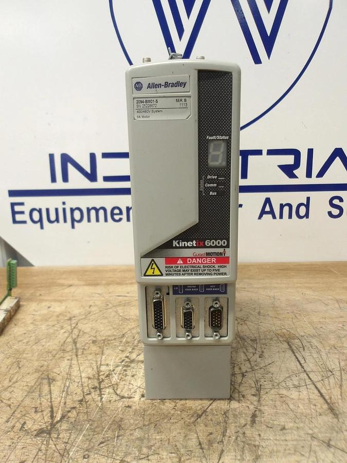 Used ALLEN BRADLEY 2094-BM01-S KINETIX 6000 SERVO, #430102G PARTS ONLY