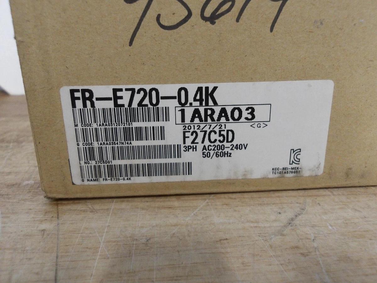 MITSUBISHI FREQROL E700 COMPACT SIZE INVERTER FR-E720-0.4K, #430322G NIB