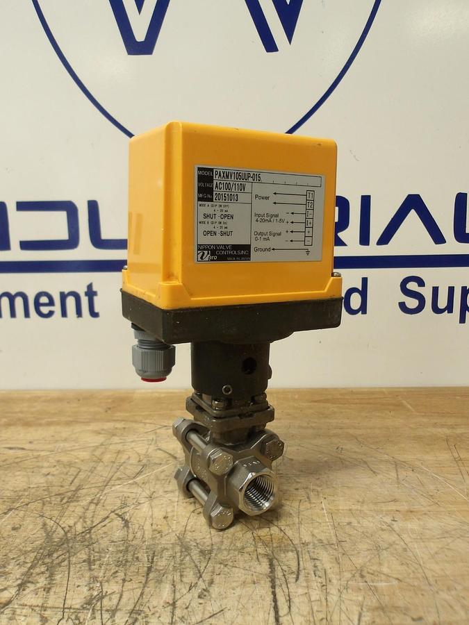 Used NIPPON 1/2" S/S BALL VALVE, #51133G NEW