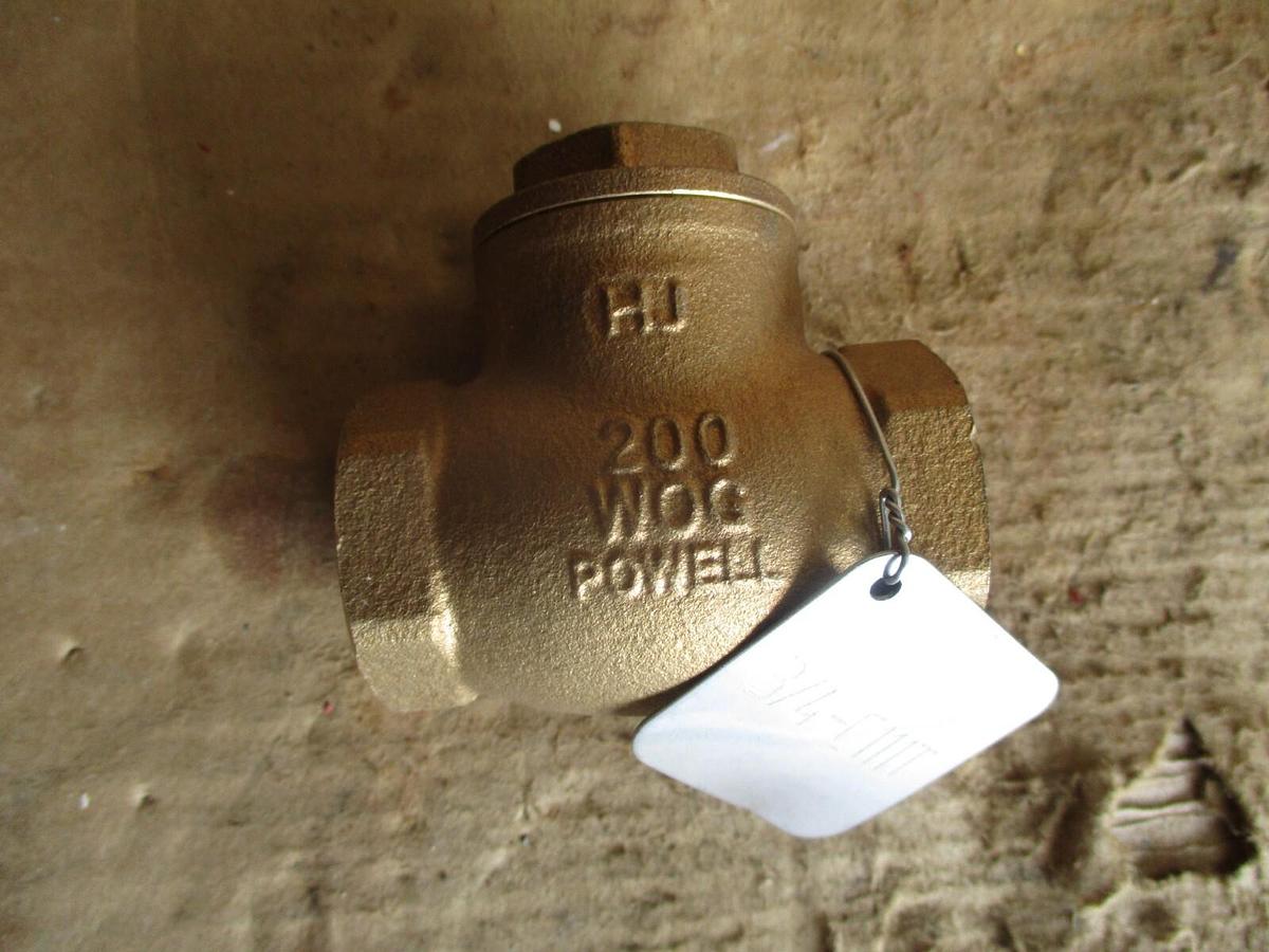 Used POWELL 3/4" BRONZE CHECK VALVE, #681143J NEW