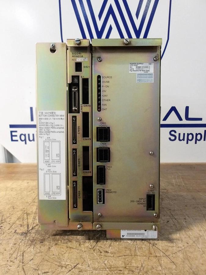 Used YASKAWA JZNC RACK W/ CPS-420F POWER SUPPLY, #12221023G USED