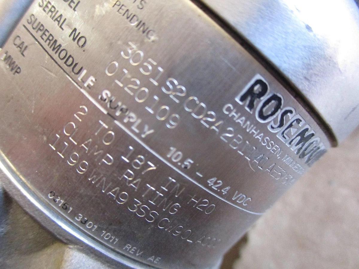 Used ROSEMOUNT 3051 PRESSURE TRANSMITTER, #971156J USED
