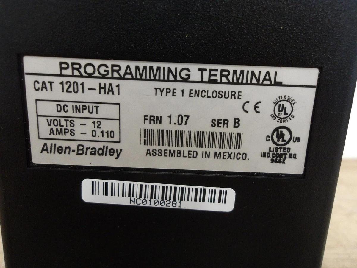 Used ALLEN BRADLEY 1201-HA1 PROGRAMMING TERMINAL 12 V, #422139G NEW