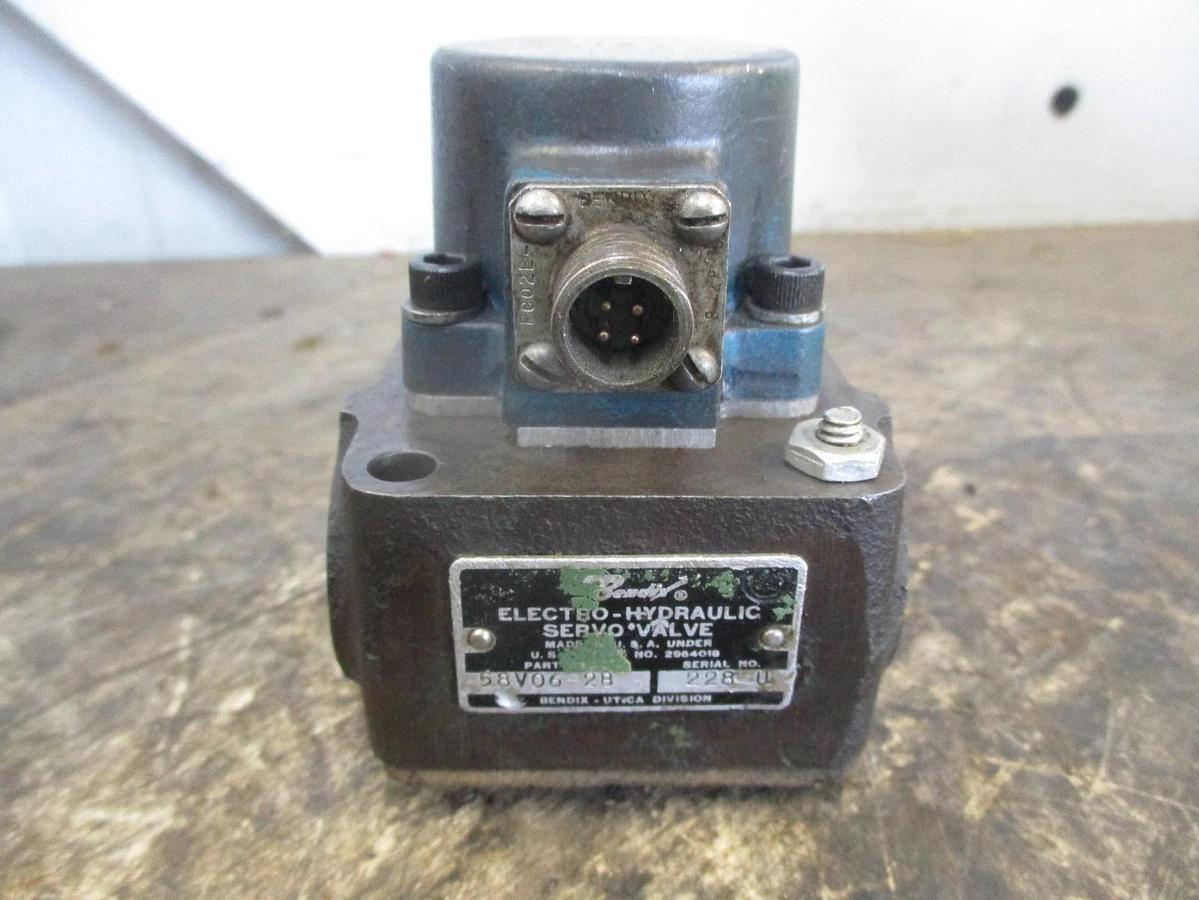 Used BENDIX 58V06-2B ELECTRO-HYDRAULIC SERVO VALVE, #8281024J USED