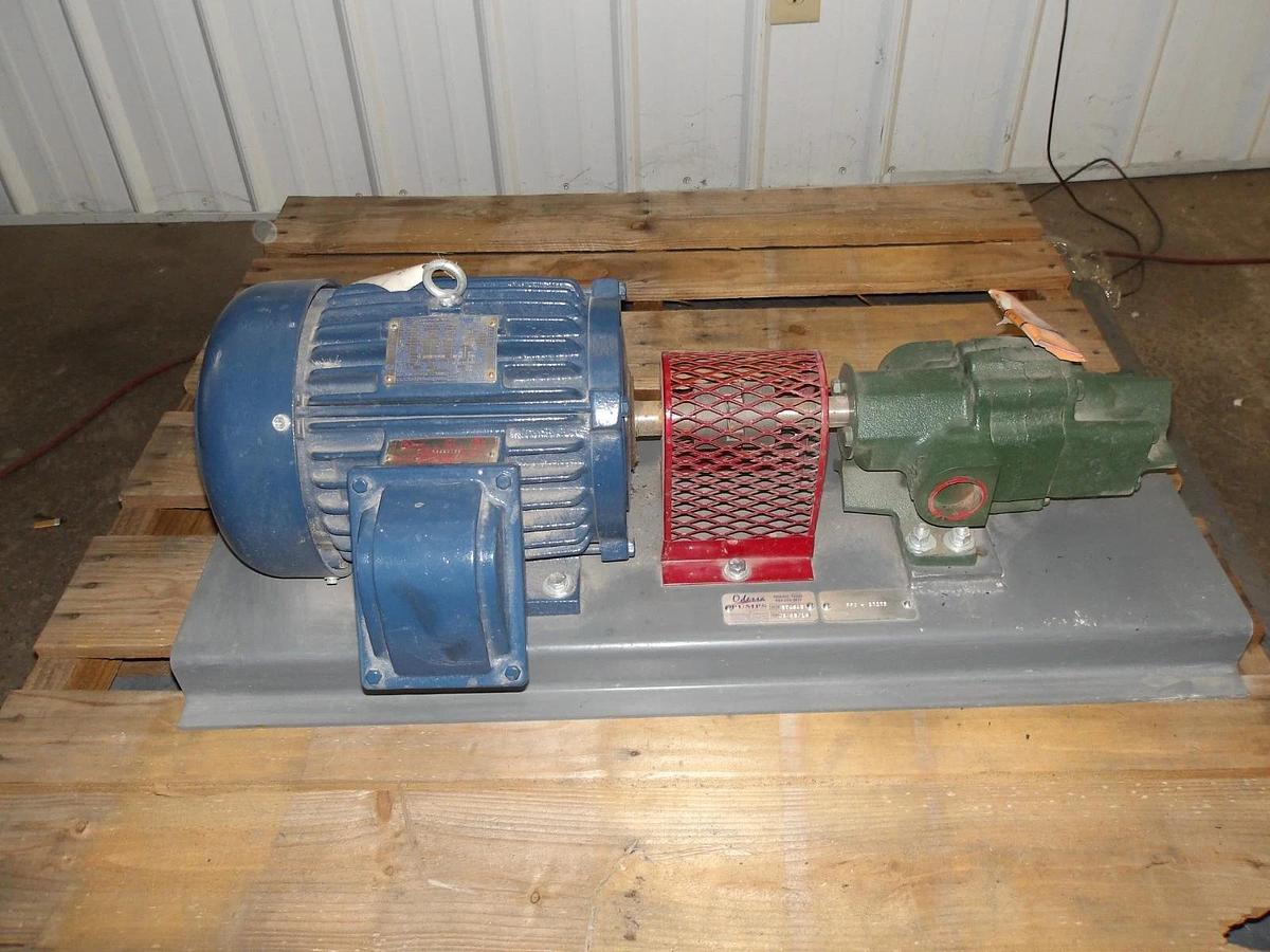 Used ROPER 1-1/2" PUMP W/ 5 HP MOTOR, #11121018GJW NEW