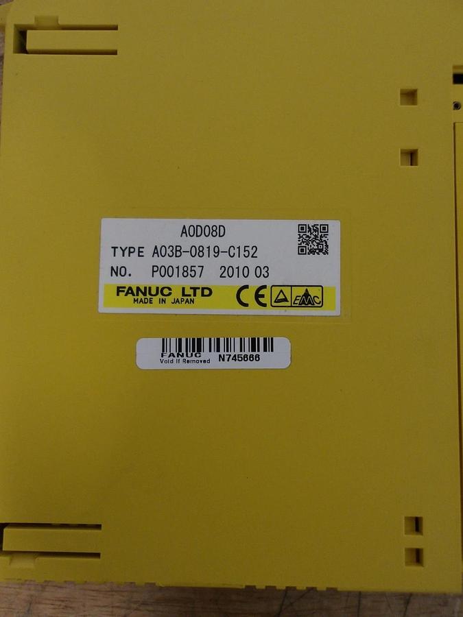 Used FANUC A03B-0819-C152 OUTPUT MODULE (LOT OF 2) #729221G NEW