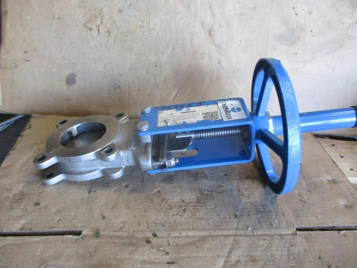 Used ORBINOX 3" STAINLESS KNIFE GATE VALVE 20-3636RI, #75855J USED
