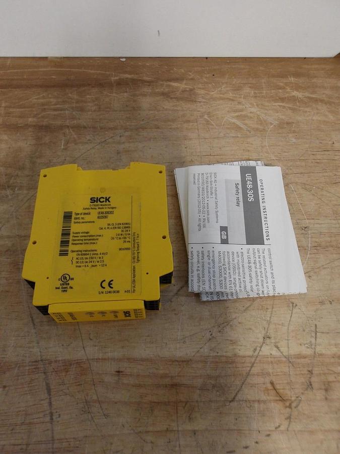 SICK UE48-30S3D2 SAFETY RELAY 24 V, #430136G NIB