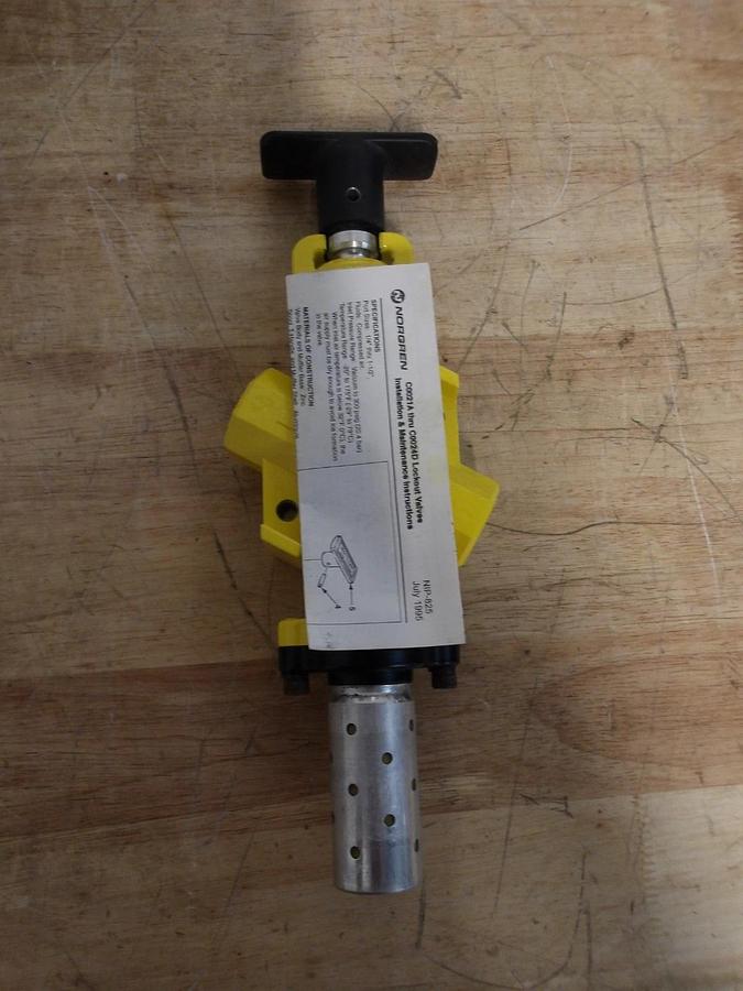 Used NORGREN 3/4" INLINE LOCKOUT VALVE C0023D, #4301016G NEW