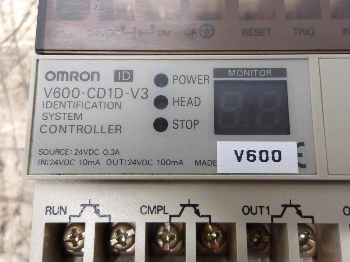 Used OMRON V600-CD1D-V3 ID SYSTEM CONTROLLER, #130848G USED