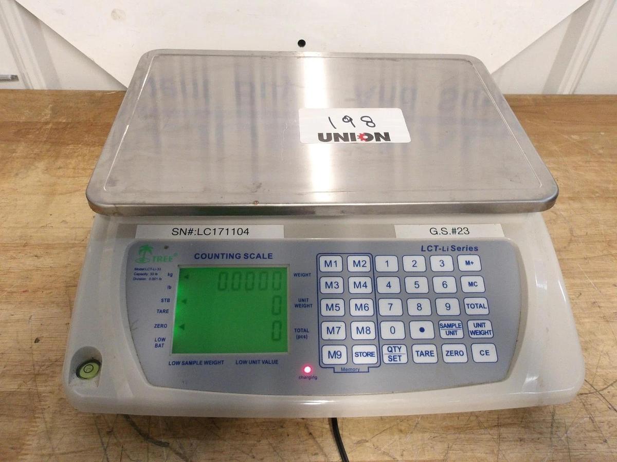 Used TREE COUNTING SCALE MCT-Li PLUS SERIES, 0-33 LBS, #8121053G USED