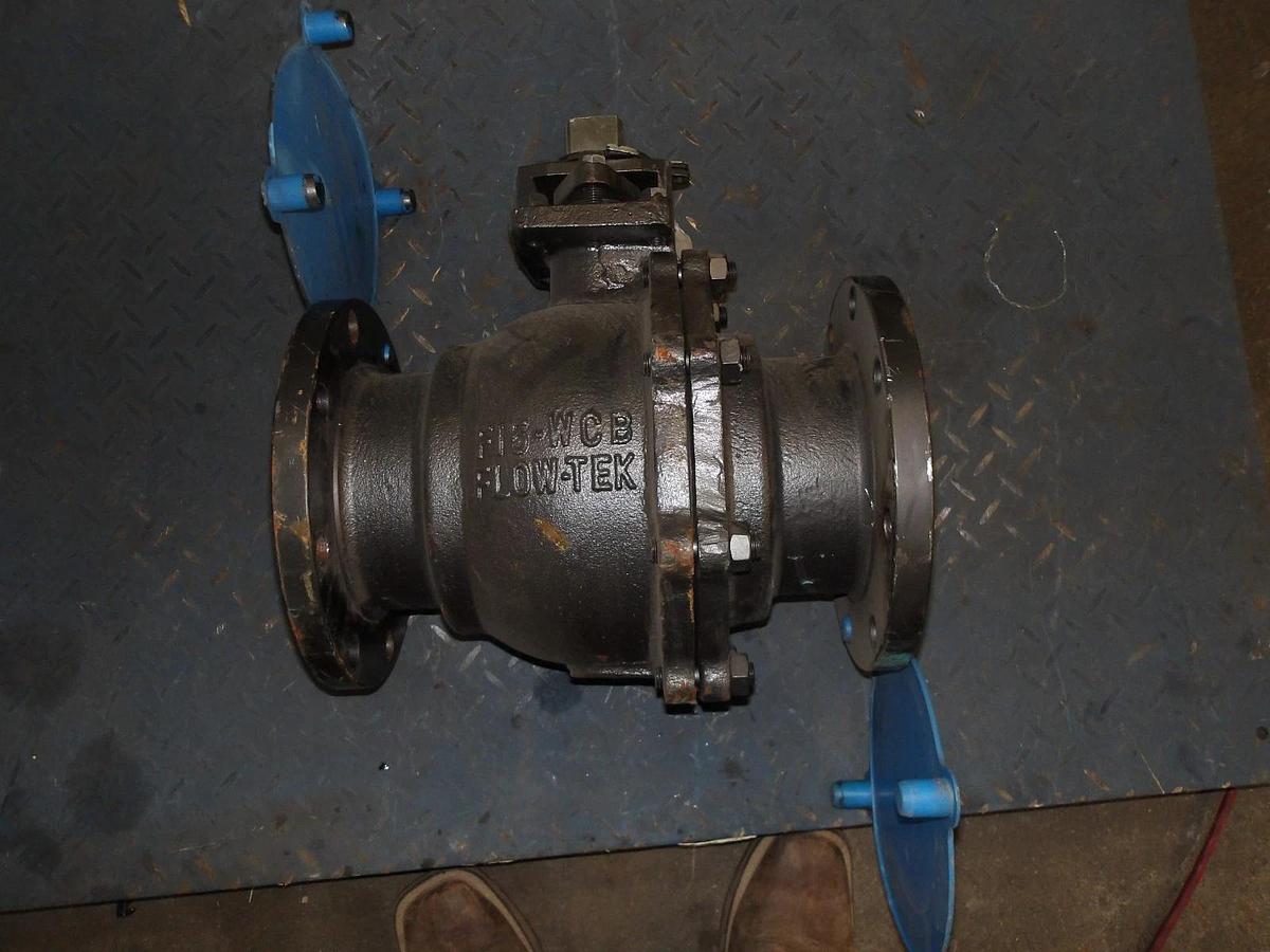 Used FLOW-TEK 6" STEEL WCB BALL VALVE, #81231G NEW