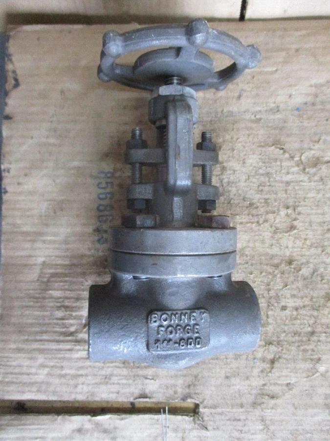 Used BONNEY FORGE 1" IRON GATE VALVE (THREADED) #78140J NEW