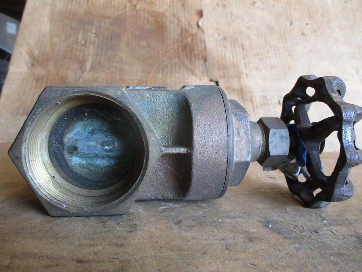 Used MATCO 2" BRASS GATE VALVE, #917353J NEW