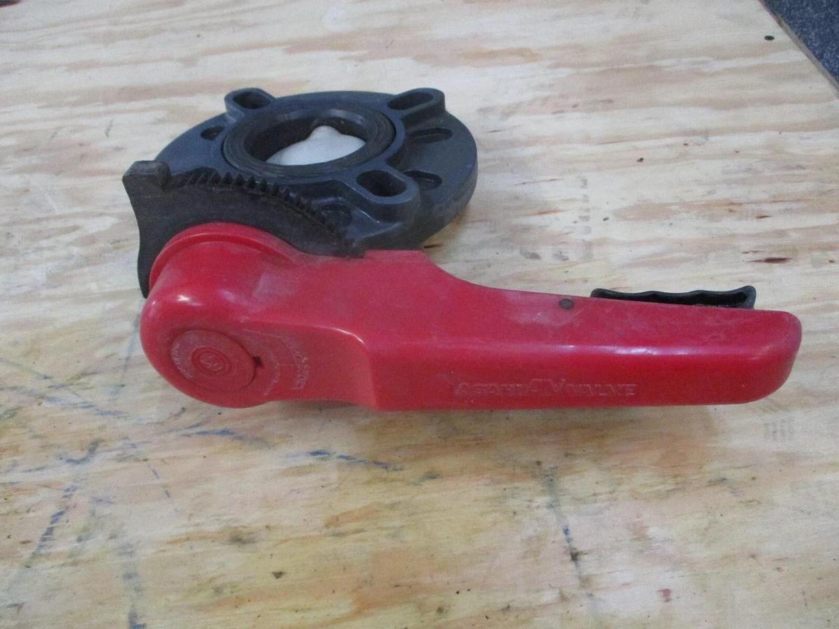 Used ASAHI 3" PVC BUTTERFLY VALVE, #1171018J USED