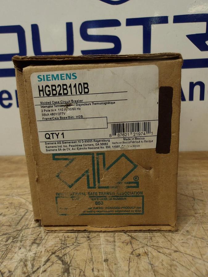 SIEMENS 110 AMP BREAKER 480/277 V, #78120G NIB