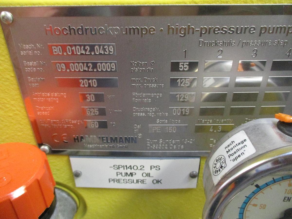 HAMMELMANN 40 HP HIGH PRESSURE PISTON PUMP