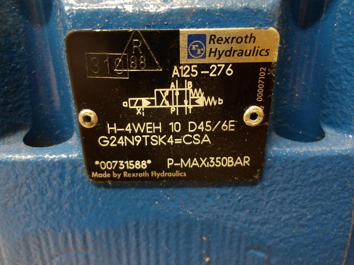 Used REXROTH 4WE-6-D62/EG24N9K4-CSA DIRECTIONAL VALVE