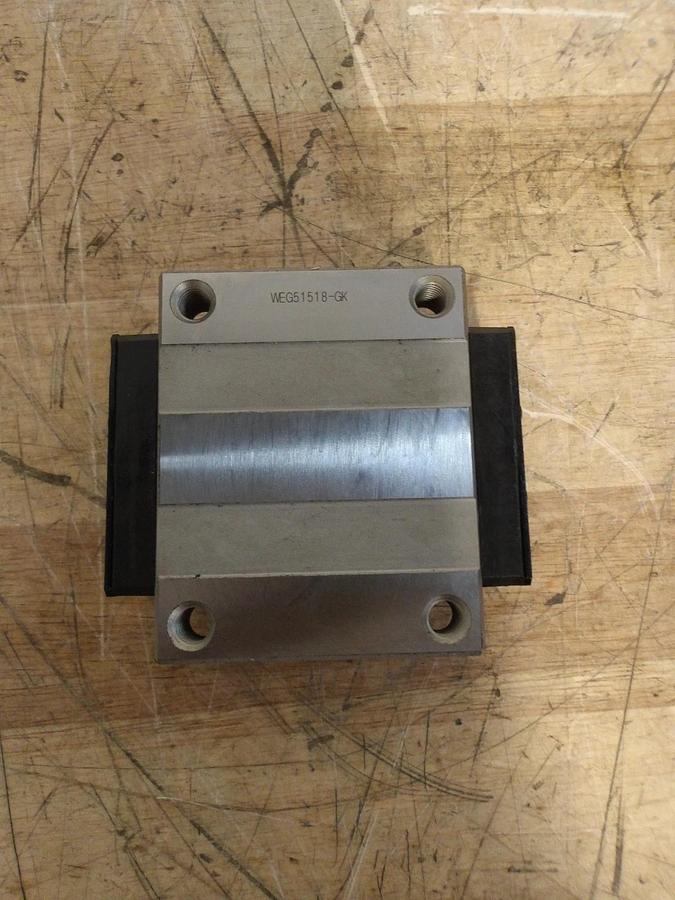 Used THK WEG51518-GK/HSR35 LINEAR BEARING, #98200G NEW