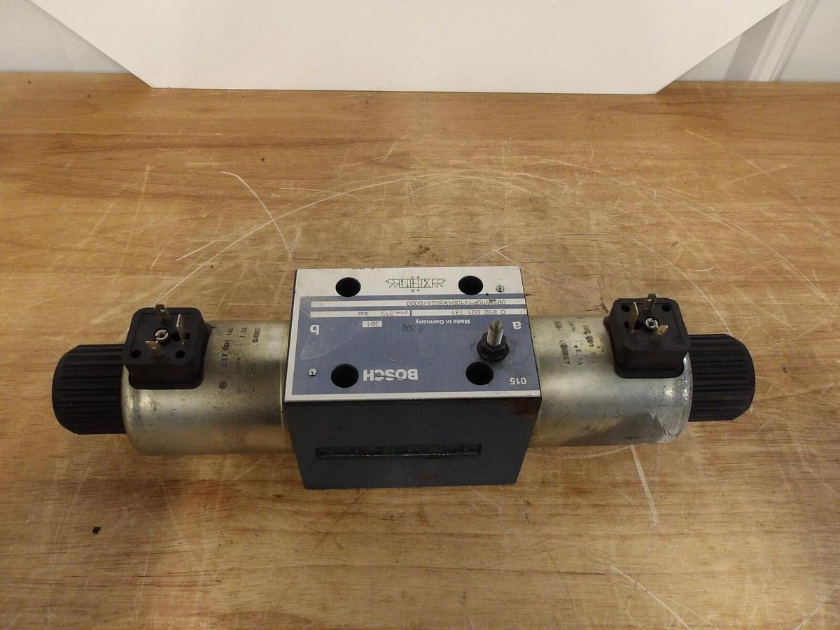Used BOSCH 081WV10P1V1004W5024/0000 HYDRAULIC SOLENOID VALVE, #361130G NEW
