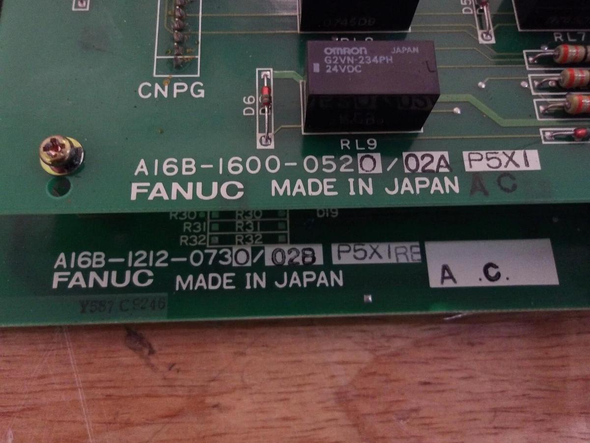 Used FANUC A16B-1212-0730/02B500323 CONTROL BOARD, #3101008G REMANUFACTURED