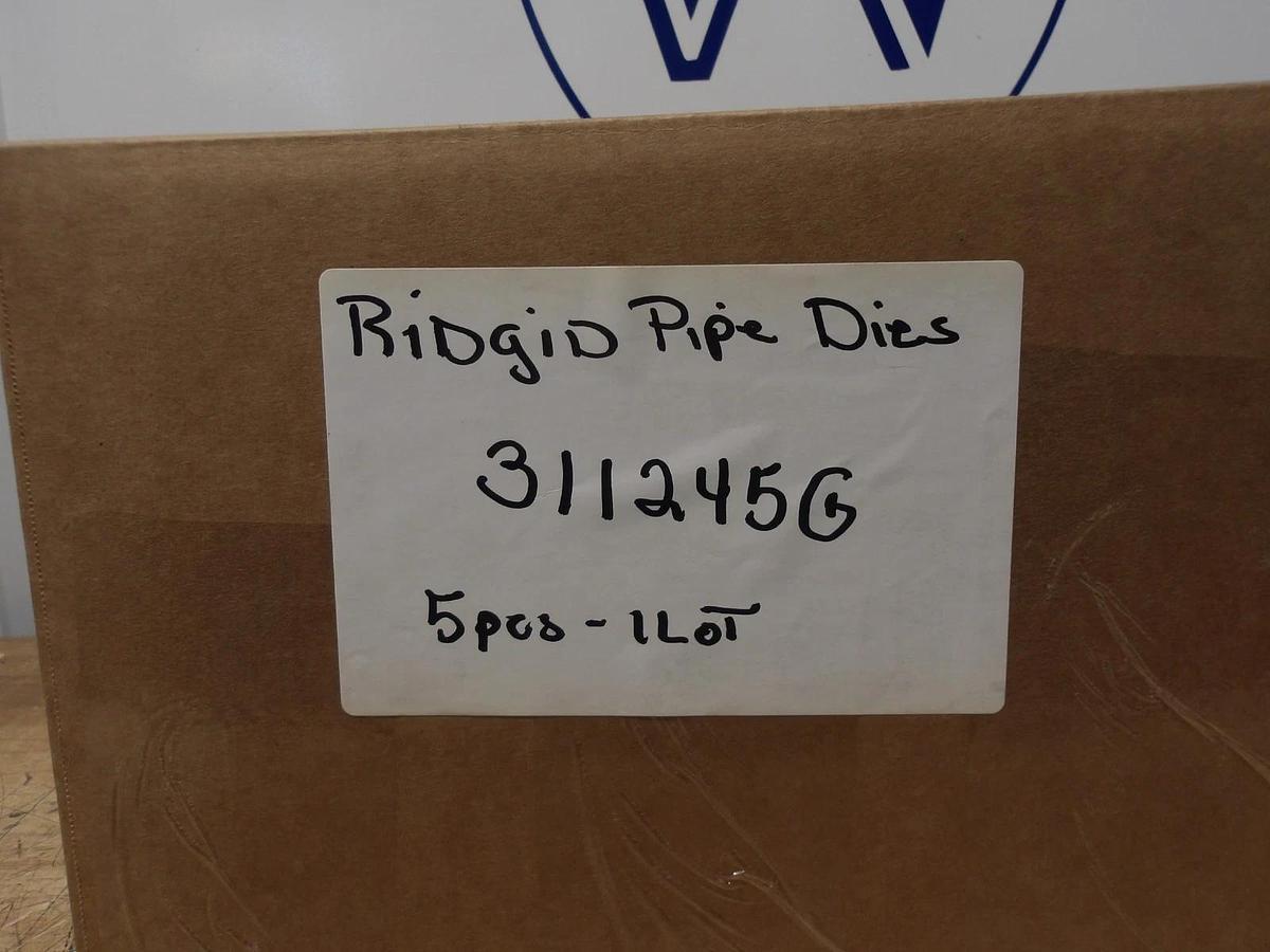 Used RIDGID PIPE DIES 1-3/4", 3", 1", 1", 1-1/4" (ASSORTED LOT OF 5) #311245G USED