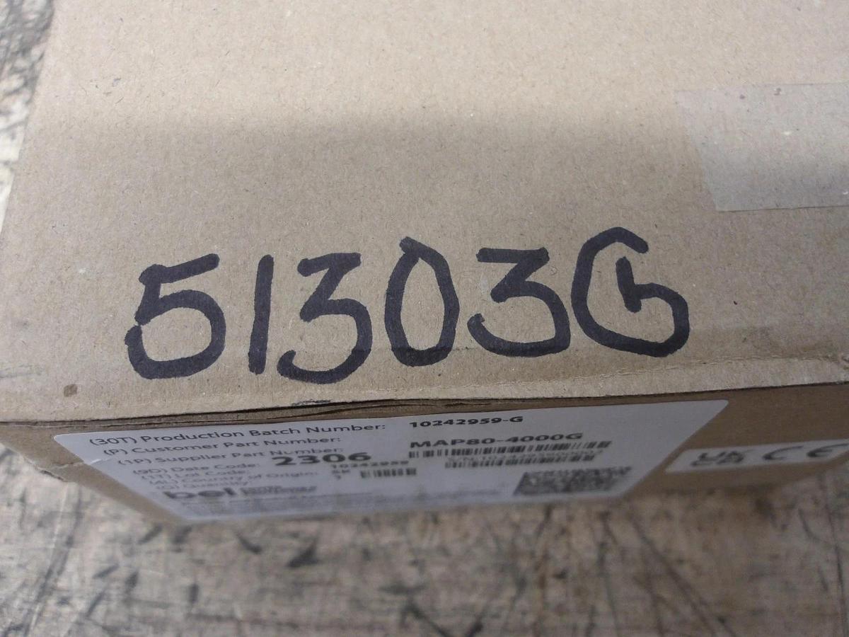 BEL MAP80-4000G POWER SUPPLY, #51303G NIB
