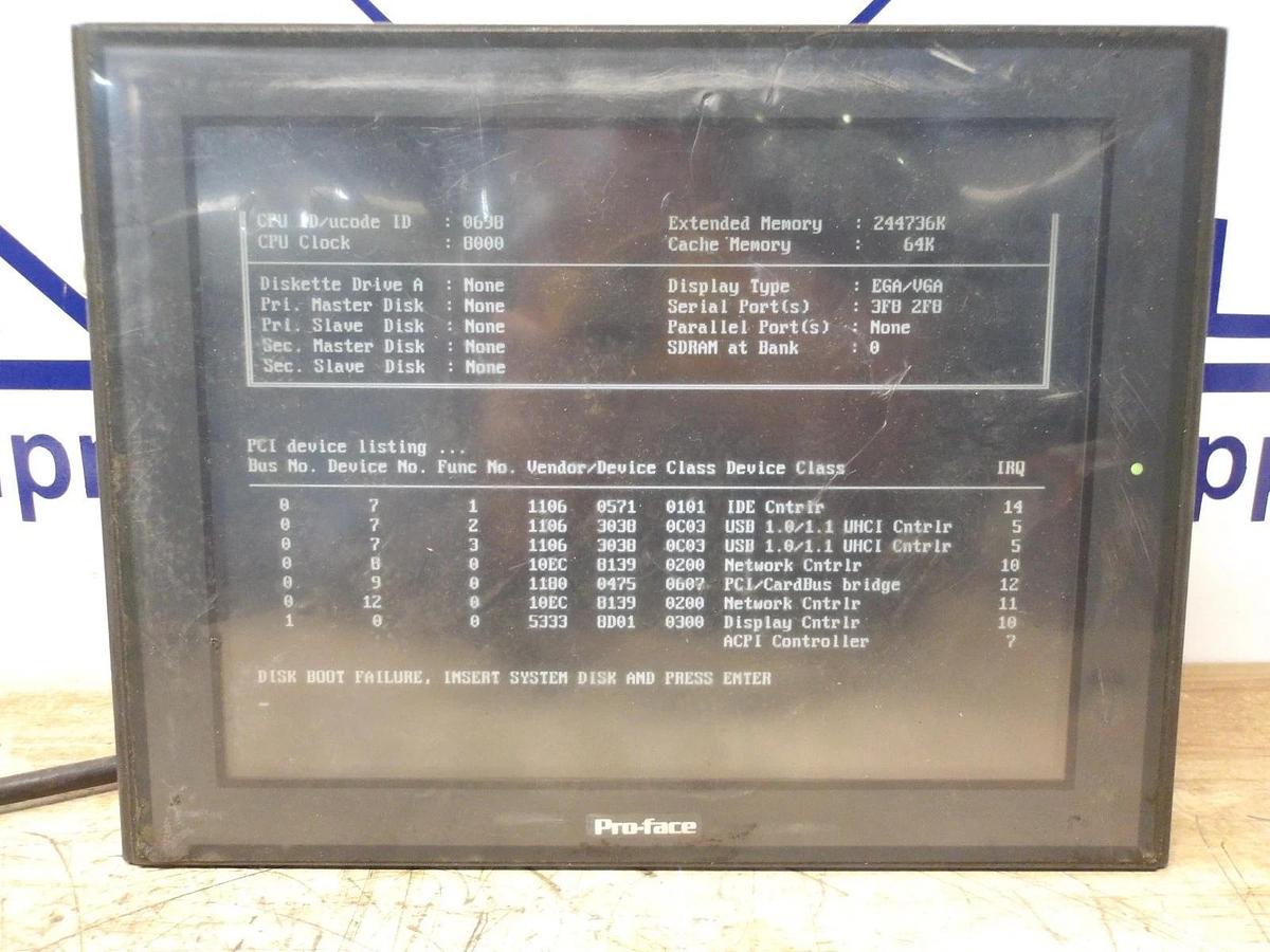 Used DIGITAL PRO-FACE UI7622-4-TYI SCREEN, #55235G USED