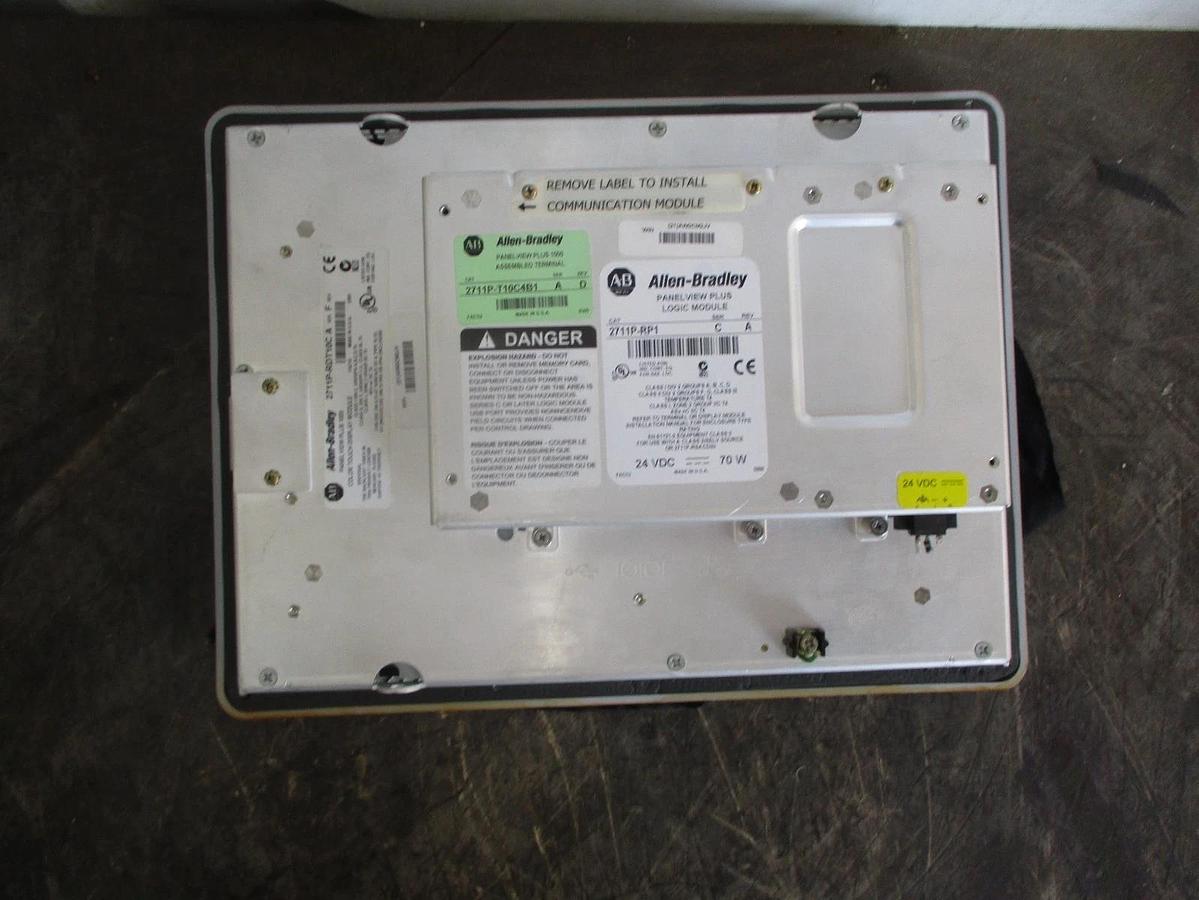 Used ALLEN BRADLEY 2711P-RDT00CA PANELVIEW PLUS 1000, #33952J USED