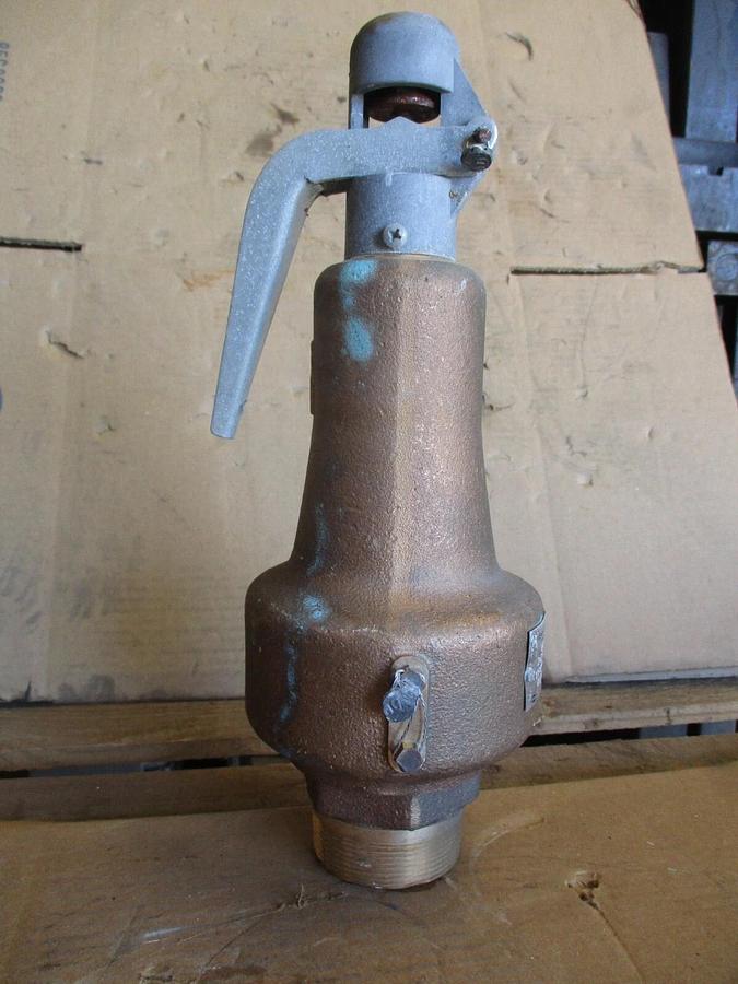 Used SPENCE/ADVANCE VALVE 2" X 2" BROZE RELIEF VALVE, #610326J NEW