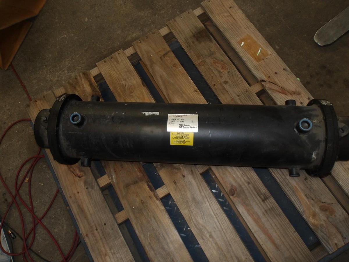 Used THERMAL TRANSFER 4" X 1" HEAT EXCHANGER C-1736-89523, #7251206G NEW