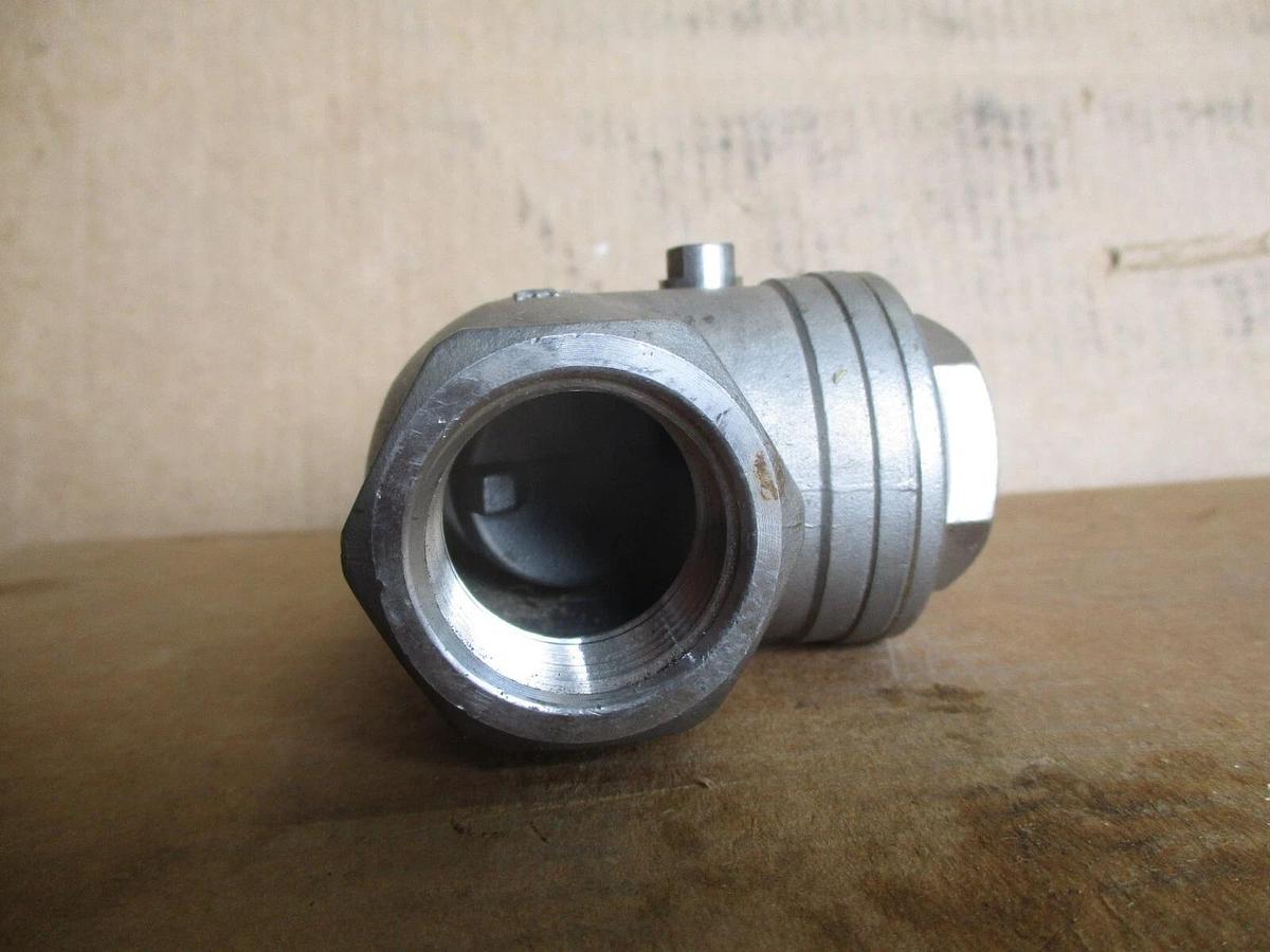 Used SHARPE 1" STAINLESS SWING CHECK VALVE, #4251245J NEW