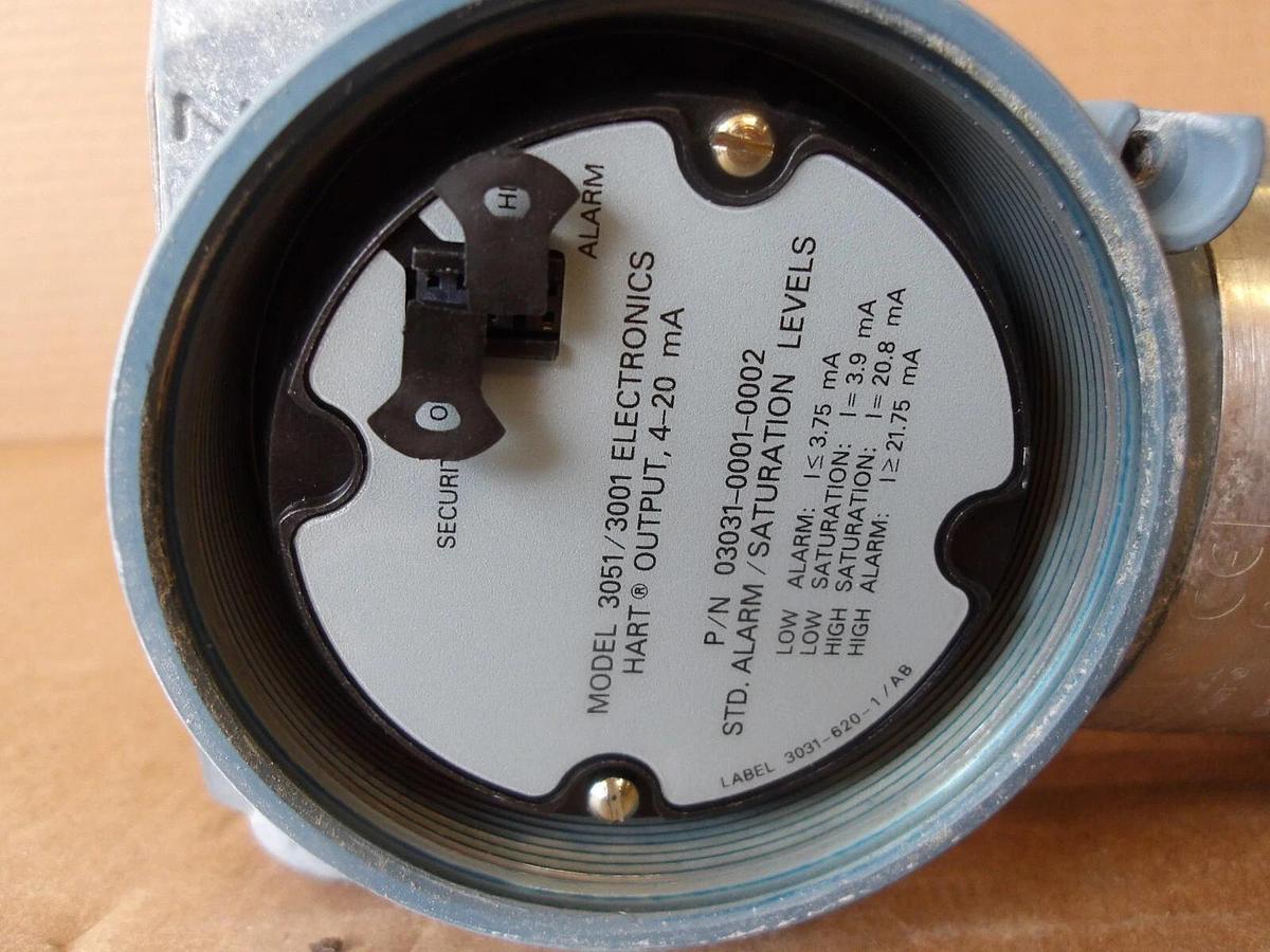 Used ROSEMOUNT 3051 PRESSURE TRANSMITTER, #78956G USED