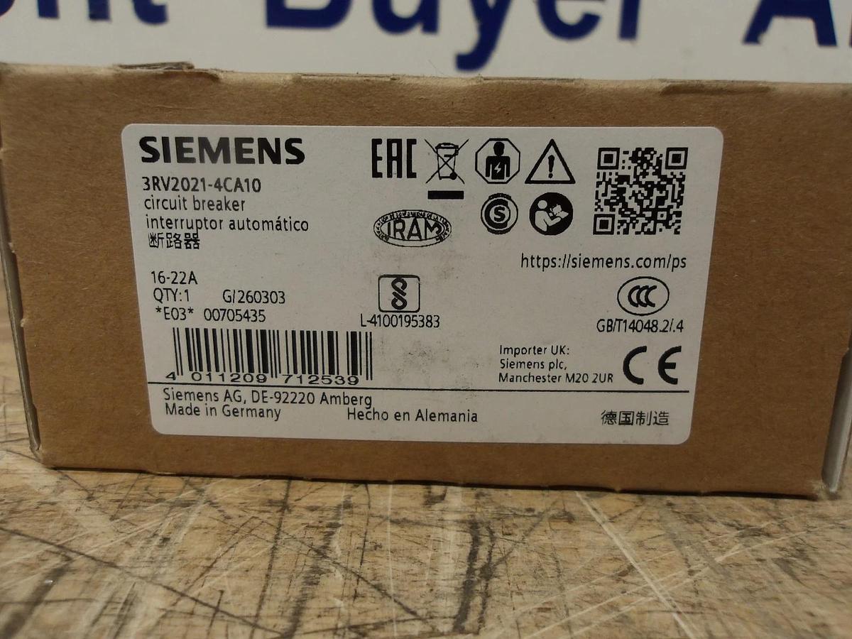 SIEMENS 16/22 AMP BREAKER, #7131006G NIB