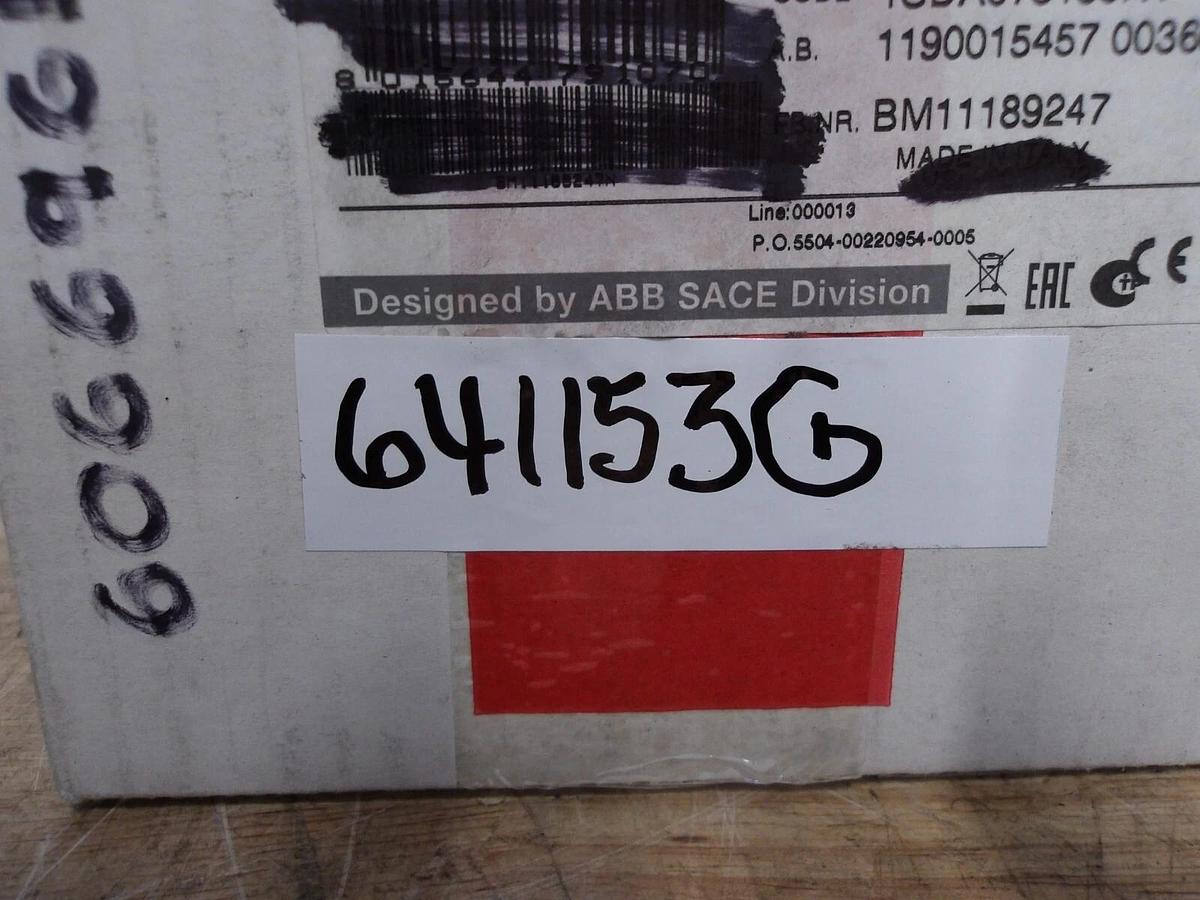 ABB SACE T3S225 60 AMP SWITCH, #641153G NIB