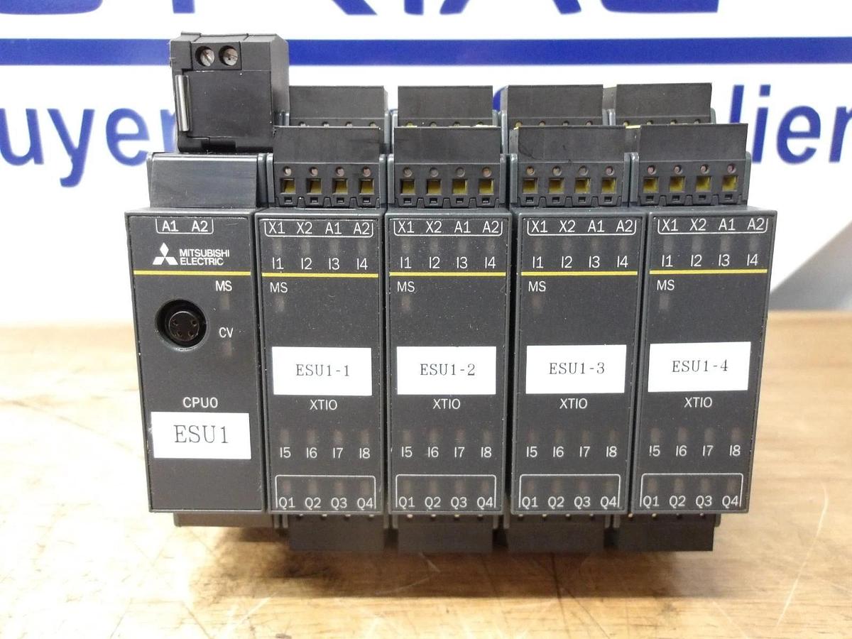 Used MITSUBISHI SAFETY UNIT W/ WSO-CPU000200, #1219213G USED